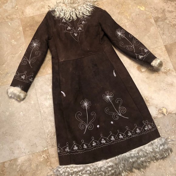 Penny Lane Coat, 70s Coat, Coat, Vintage Coat, 70s, Embroidered Coat, Hippy - Picture 4 of 10